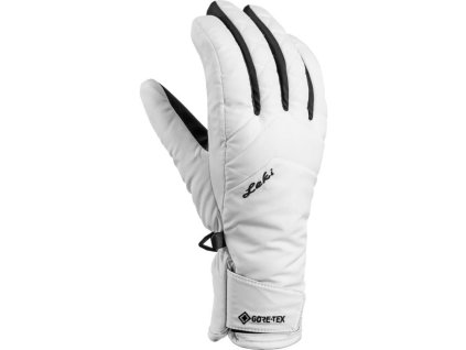 Lyžařské rukavice Leki Sveia GTX Lady, white-black 22/23