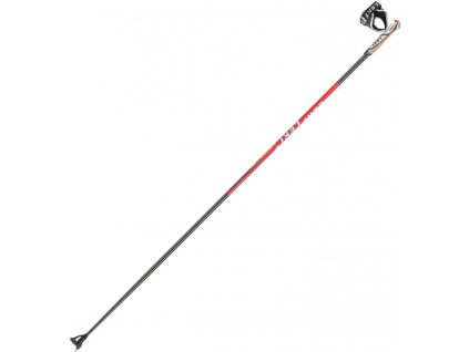 Běžecké hole Leki PRC MAX - lightanthracite/fluorescent red-white