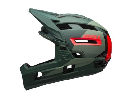 Přilba BELL Super Air R Spherical Mips - Mat/Glos Green/Infrared