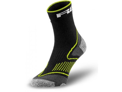 Ponožky R2 CHALLENGE ATS12C- Black-lime , vysoké