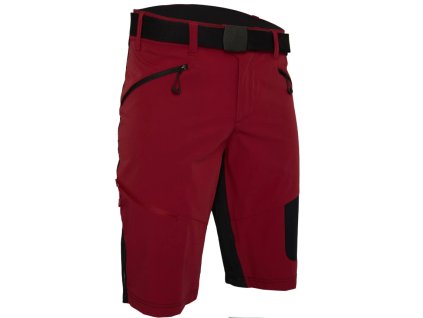 Kraťasy SILVINI Rango Pro MP2225 - červené, pánské (Oli - názvy variant + barvy merlot/black, Oli - velikosti hlavní (písmena+čísla) 2XL)