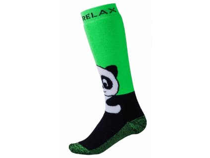 Lyžařské ponožky Relax Panda RSO17C - zelená, černá