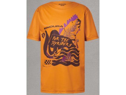 Dres ENDURA Strack Core Tee E7169ENO - Orange, dětský