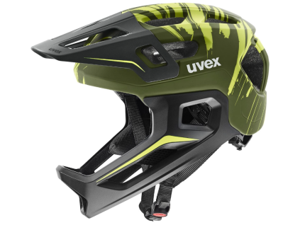 Přilba UVEX React JR Fullface - Dark Live Matt, juniorská