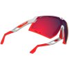 Brýle Rudy Project Defender White Gloss/Bumpers Red Fluo - Multilaser Red