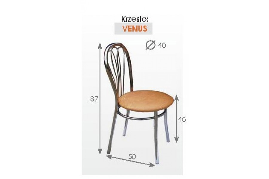 Metpol Jídelní židle Venus Metpol 87 x 50 x 46 cm Barva: Bílá