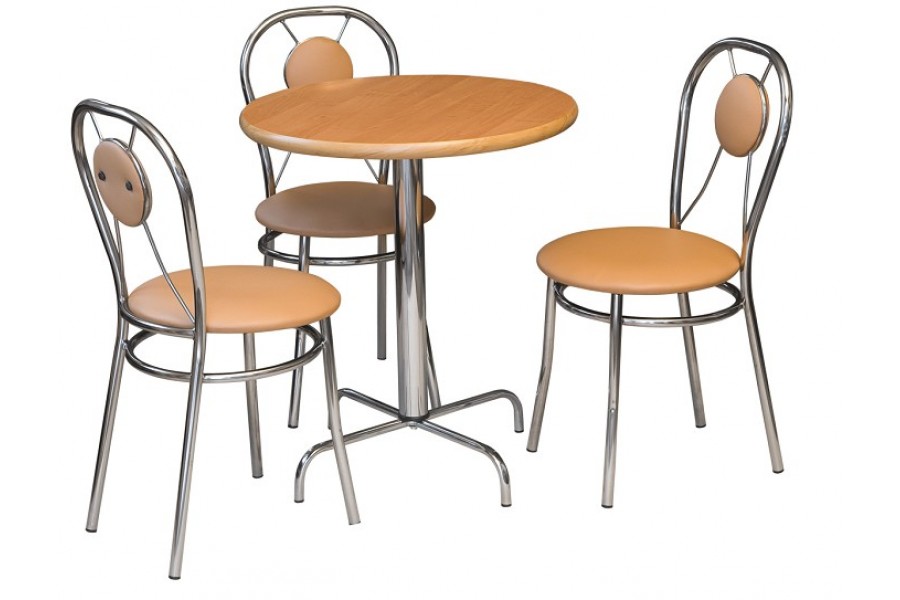 Metpol Jídelní stůl KORA (bez židlí) Metpol 65 Barva: cerna