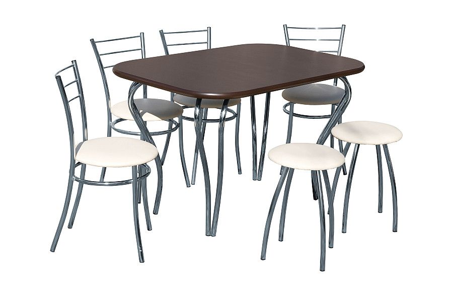 Levně Metpol Jídelní stůl OLIVIA (bez židlí) Metpol 100/74/60 Barva: Bílá
