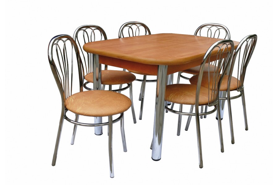 Metpol Rozkládací jídelní stůl HUBERT (bez židlí) Metpol 120-160/74/80 Barva: cerna