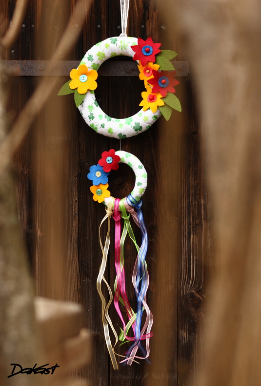 Látkový věnec krok za krokem - jednoduchý návod