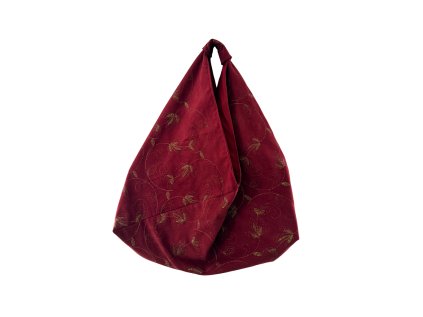 origami taska pres rameno bordo metalicka vysivka dakast.cz