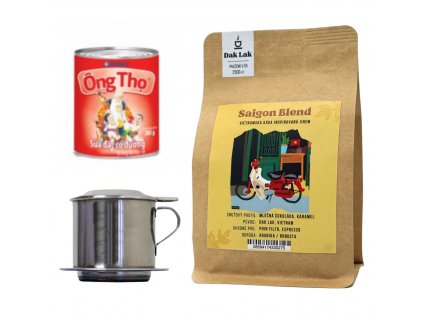 Sada pro přípravu tradiční vietnamské kávy - Saigon Blend