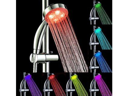 45457 barevna led sprchova hlavice svitici sprcha