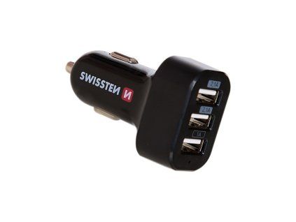 45484 swissten cl adapter do auta 3x usb 52 a nabijecka
