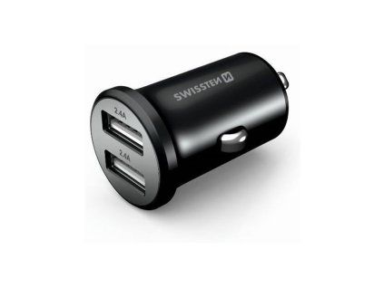 46975 swissten cl adapter 2xusb 48a cerny