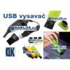 Mini USB vysavač na klávesnici - více barev (Barva Černá)