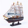 41428 1 drevena lod plachetnice model 20 cm