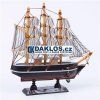 41428 2 drevena lod plachetnice model 20 cm