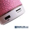 Svíticí Bluetooth reproduktor  3W (Barva Modrá)