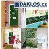 Nalepovací tabule - whiteboard / blackboard / greenboard (Rozměry tabule 45x100cm)