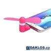 Micro USB větráček / chladič / ventilátor (Barva Černá)