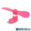 Micro USB větráček / chladič / ventilátor (Barva Černá)