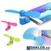 Micro USB větráček / chladič / ventilátor (Barva Černá)