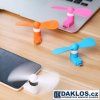 Micro USB větráček / chladič / ventilátor (Barva Černá)