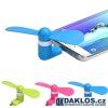 Micro USB větráček / chladič / ventilátor (Barva Černá)