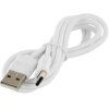 ROCK 1m Datová a Nabíjecí kabel USB USB-C (Barva Bílá)