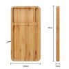 53320 2 dreveny bambusovy organizer s integrovanou nabijeckou