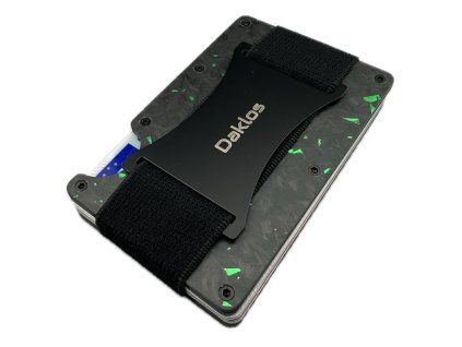 59992 daklos carbon rfid karbonova mini penezenka cernozelena