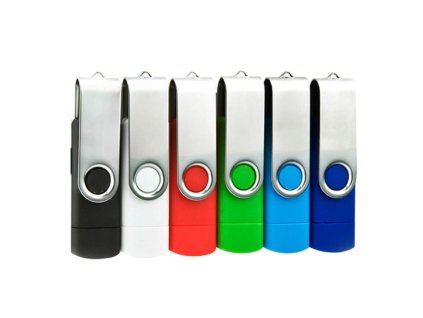 USB / Micro USB OTG Flash disk / Fleška 32 GB pro telefon i počítač (Barva Fialová)