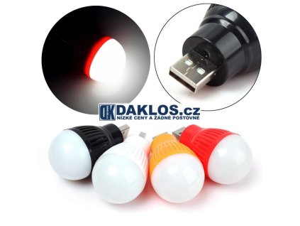 Mini LED USB žárovka (Barva Černá)