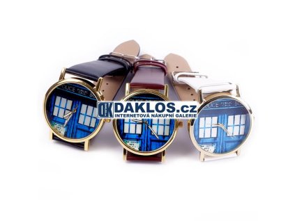Exkluzivní hodinky Policejní budka - Tardis (Barva Černá)