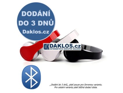 Bluetooth skládací bezdrátová sluchátka (Barva Černá)