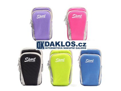 5.7" Kapsička / Peněženka na běhání / jogging (Barva Černá)