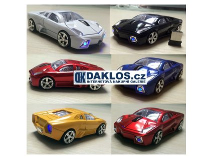 Bezdrátová myš ve tvaru auta / Auto (Barva Černá)