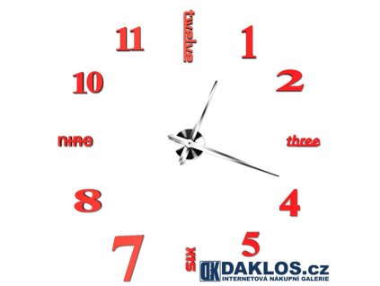 nalepovaci 3d nastenne analogove hodiny