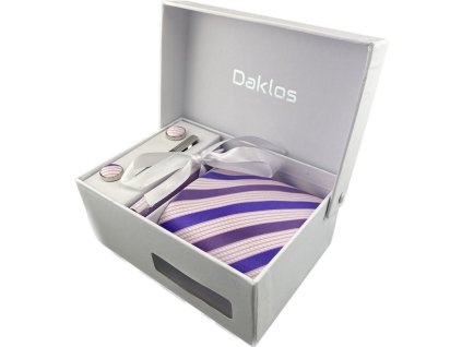 luxusni set sedo bily kravata kapesnicek do saka manzetove knoflicky kravatova spona