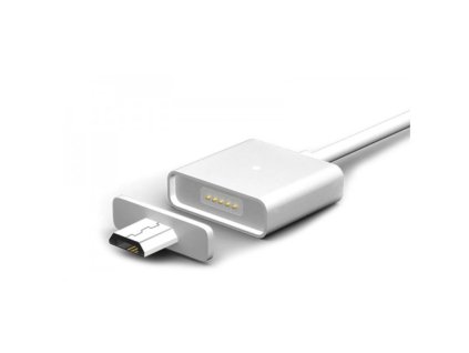 Magnetický nabíjecí kabel z USB do Micro USB pro android (Barva Stříbrná)