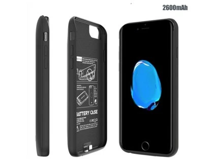 Pouzdro s baterií 2600 mAh pro iPhone 6 & 6S (Barva Černá)