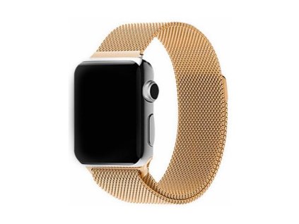 Nerezový ocelový řemínek na Apple Watch - Gold (Velikost 38 / 40 mm)