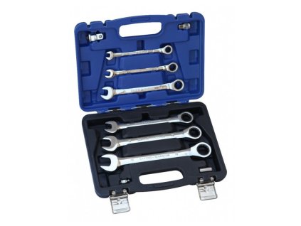 sada 6ks racnovych ockoplochych klicu a ctyrhrannych adapteru