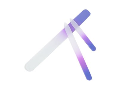 Set luxusních skleněných pilníků na nehty - 3 kusy (Barva Modrá)