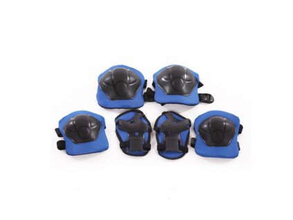 sada modrych chranicu pro deti na kolo hoverboad kolonozku koleckove brusle