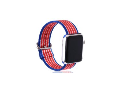 Samurrai nylonový řemínek pro Apple Watch - Americká vlajka (Velikost 38 / 40 mm)