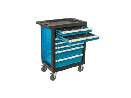 pojizdna skrinka s naradim 7 zasuvek 272 ks naradi ah12272a