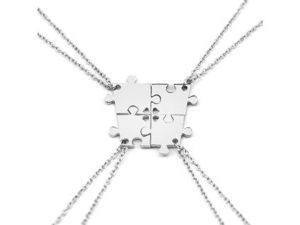 nahrdelniky pro 4 pratele puzzle stribrne