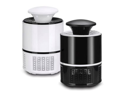 LED likvidátor zabiják komárů a hmyzu, past na komáry (Barva Černá)